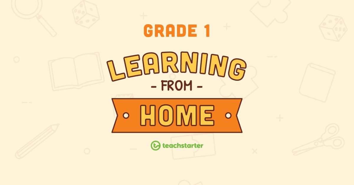 Preview image for Grade 1 School Closure - Learning From Home Pack - teaching resource