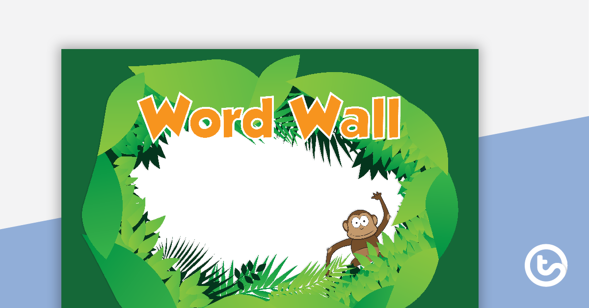 预览图像猴子-字墙模板-教学资源