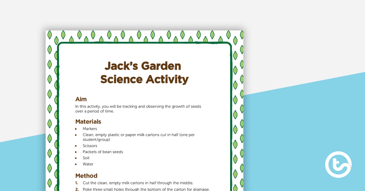 杰克花园的预览图像 - 科学实验 - 教学资源