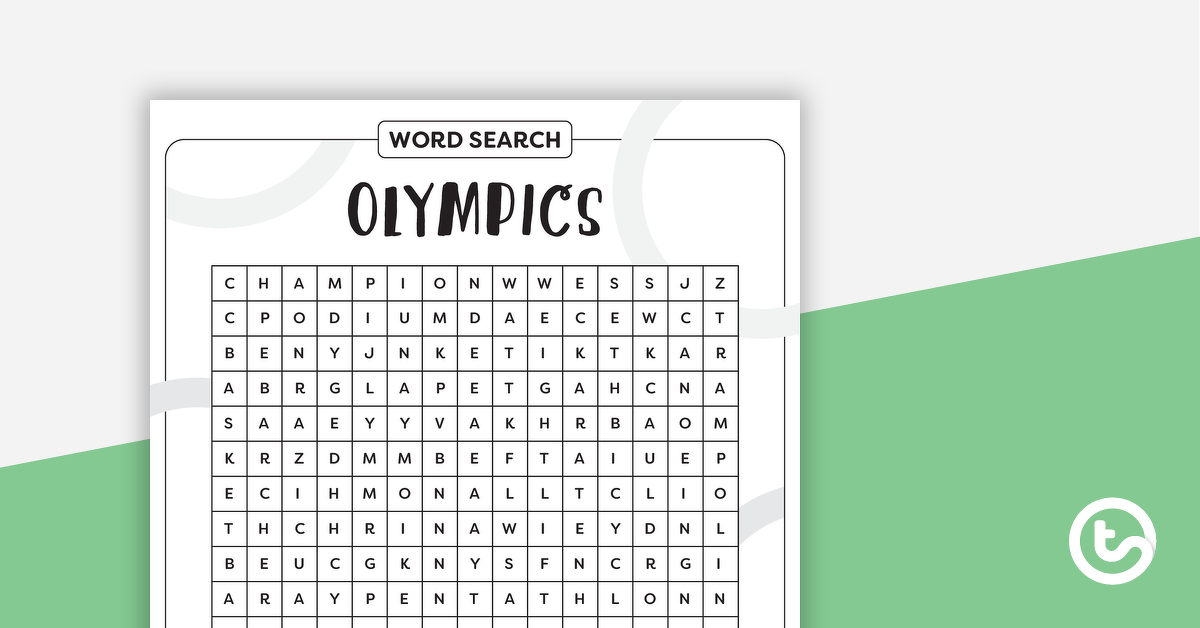 olympics word search upper teach starter