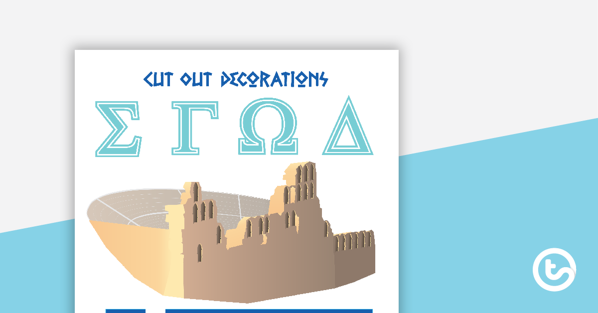 Preview image for Greece - Cut Out Decorations - teaching resource