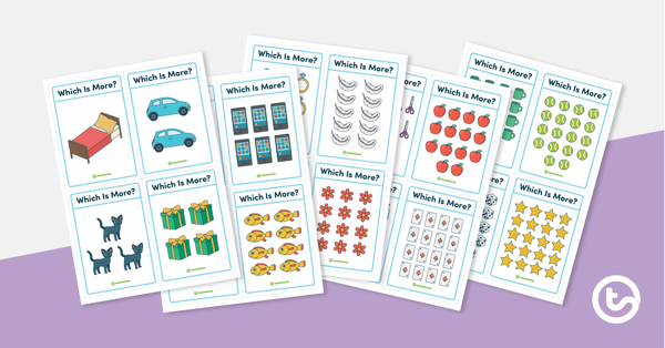 Preview image for Which Is More? Card Game - teaching resource