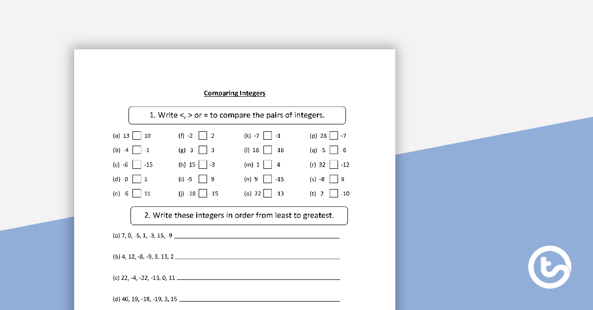 positive and negative numbers teaching resources teach starter
