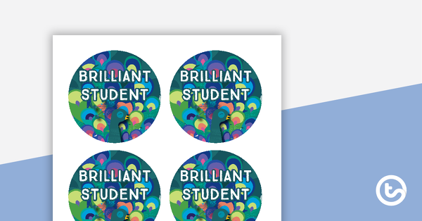Thumbnail of Proud Peacocks - Star Student Badges - teaching resource
