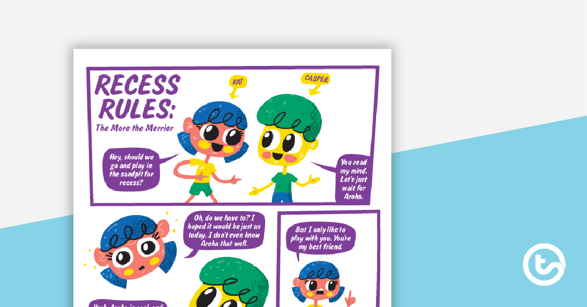 Preview image for Recess Rules: The More the Merrier – Worksheet - teaching resource