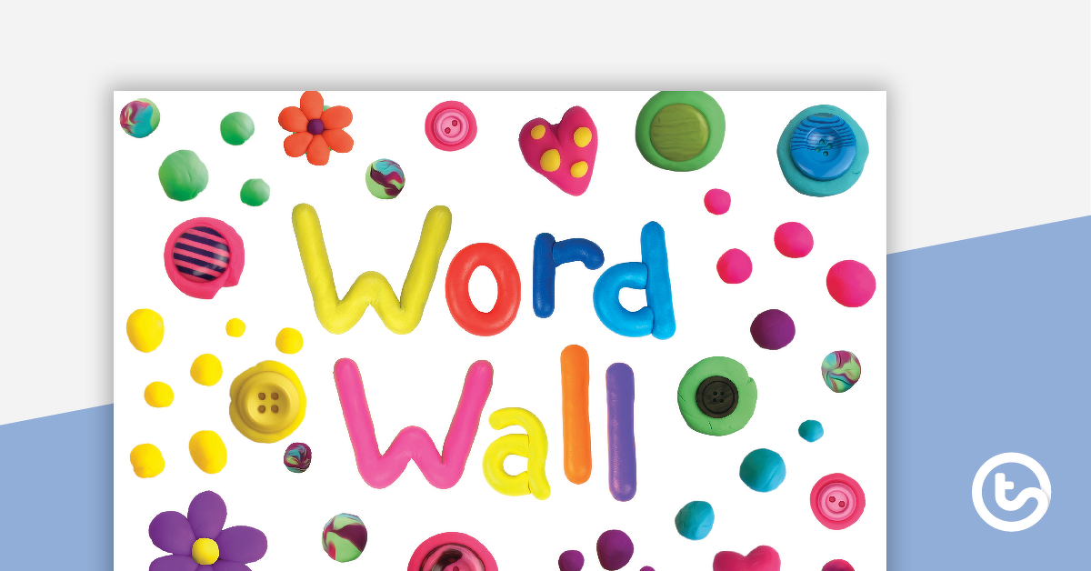 Preview image for Playdough - Word Wall Template - teaching resource