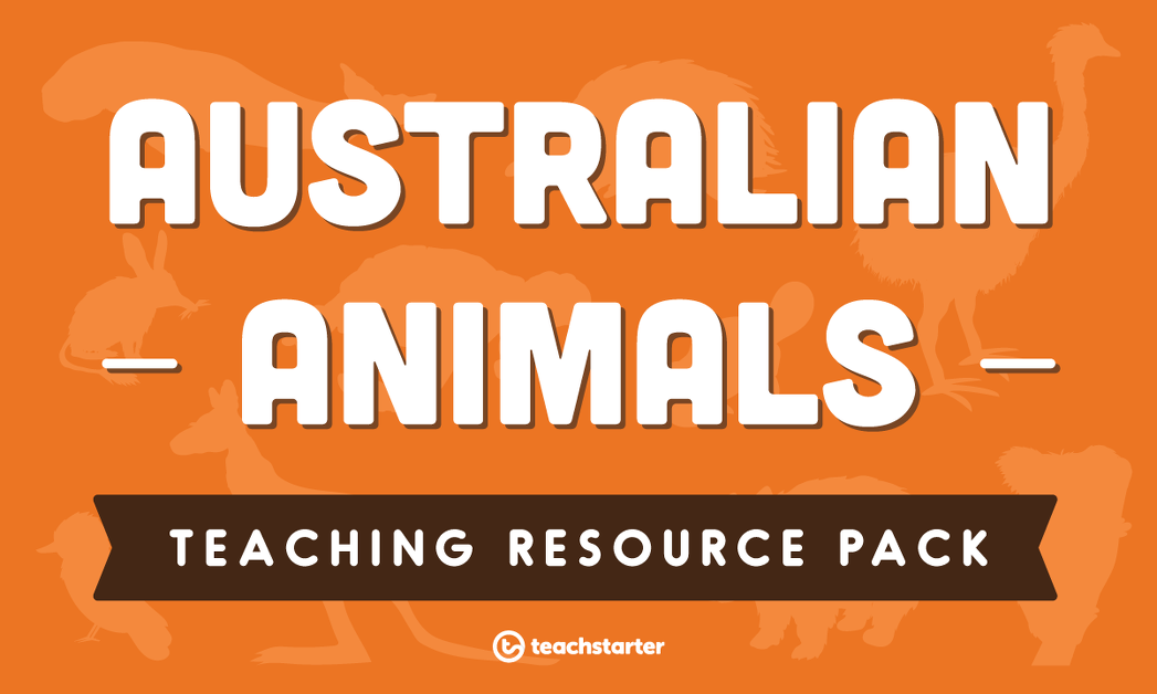 预览图像为澳大利亚动物教学资源包-资源包