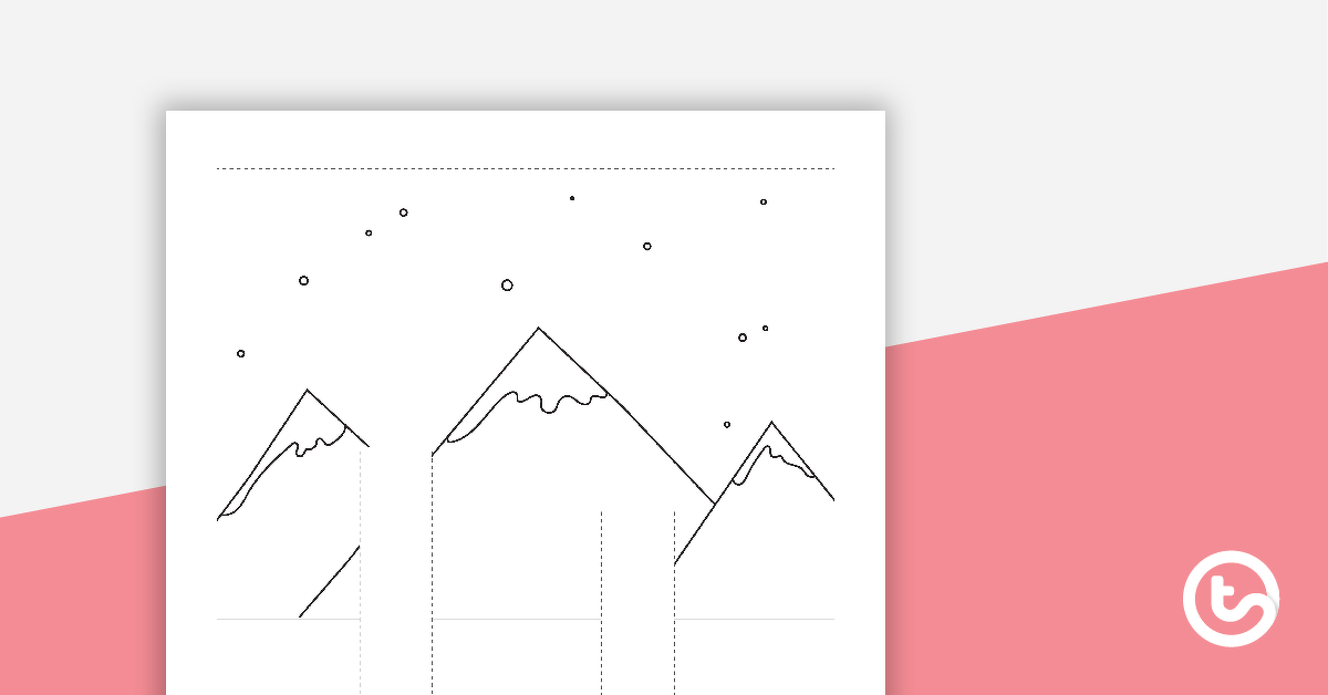 Image of Holiday Pop-Up Card Template - Winter Scene