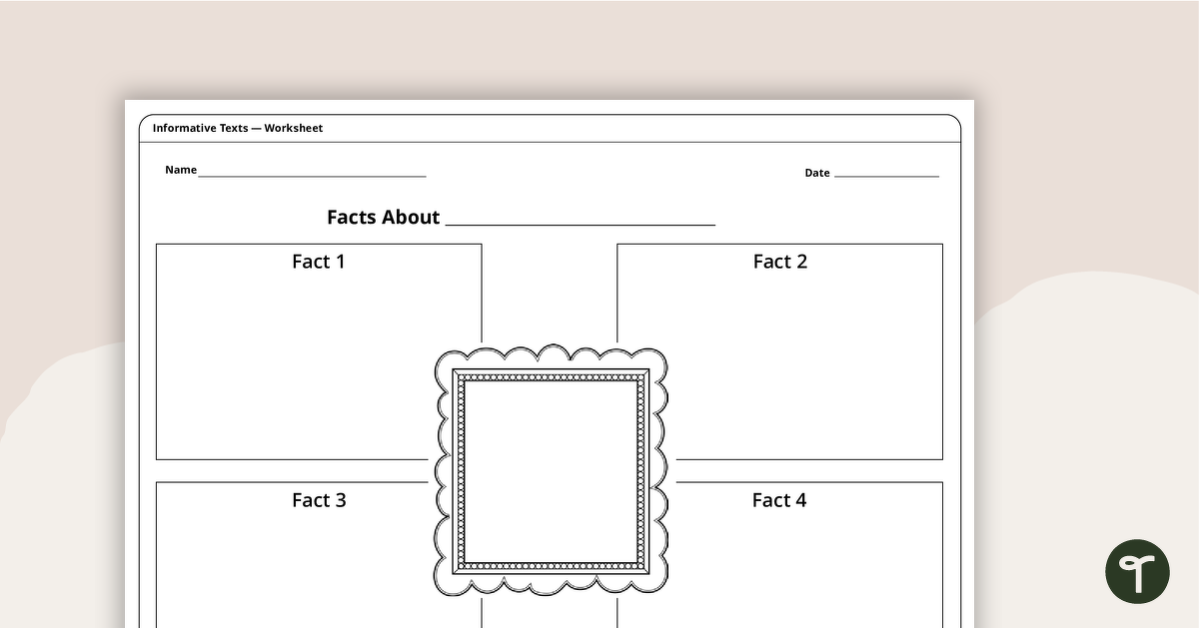 Preview image for 'Facts About...' Template - teaching resource