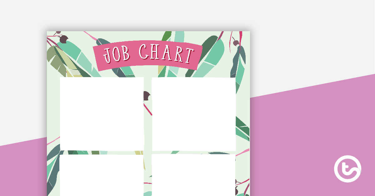Preview image for Gum Leaves - Job Chart - teaching resource