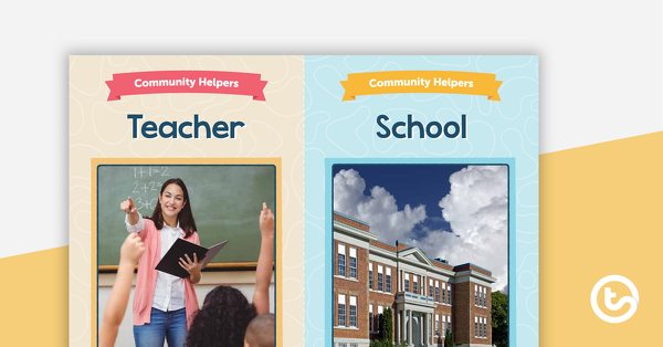 Preview image for Community Helpers - Flashcards - teaching resource