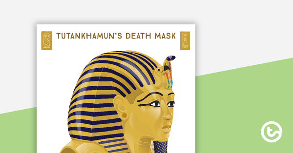 预览图像对图坦卡蒙国王的死亡面具的海报——教学资源