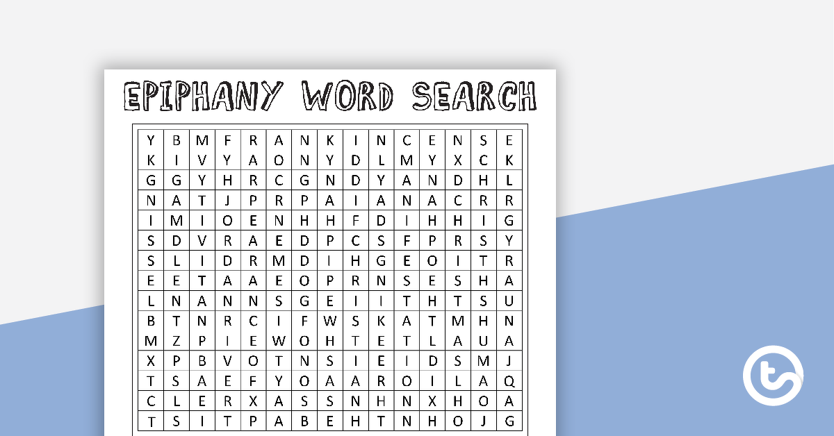 Preview image for Epiphany Word Search With Solution - teaching resource