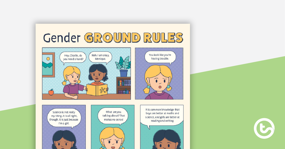 Preview image for International Women's Day Gender Ground Rules – Comic - teaching resource