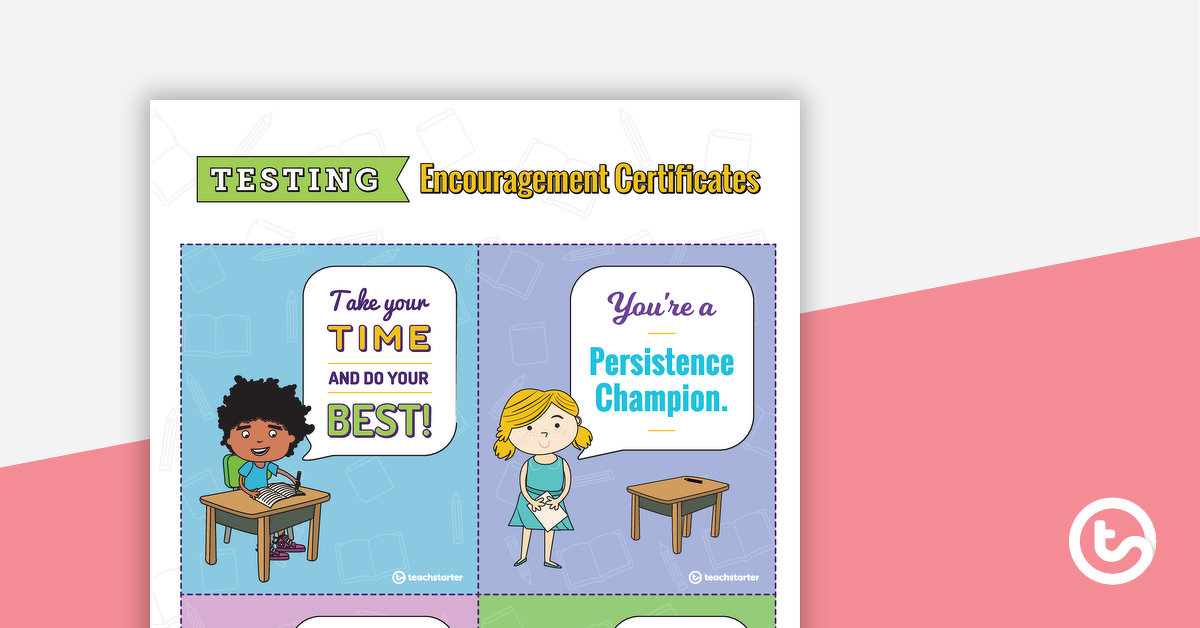 Preview image for Testing Encouragement Certificates - teaching resource