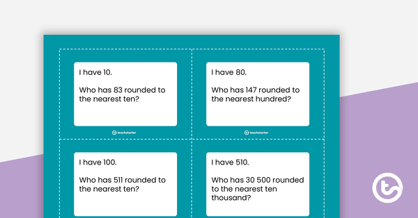 Thumbnail of I Have, Who Has – Rounding to 500 000 - teaching resource