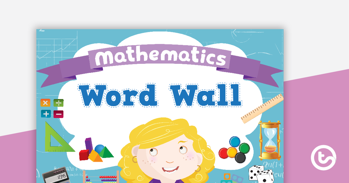Preview image for Mathematics Word Wall - teaching resource