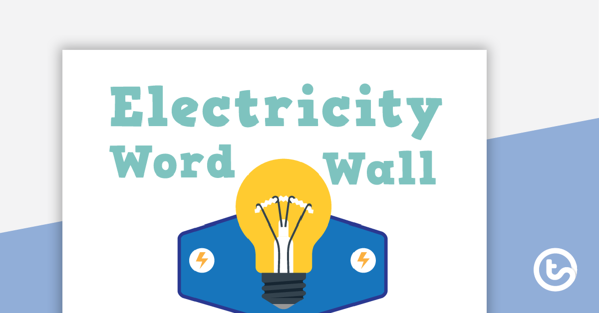 电力词墙词汇的预览图像 - 教学资源
