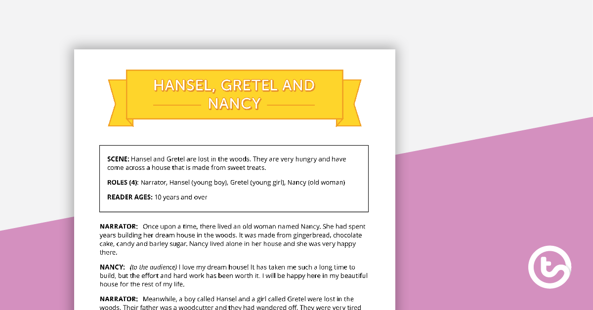 Preview image for Comprehension - Hansel, Gretel and Nancy - teaching resource