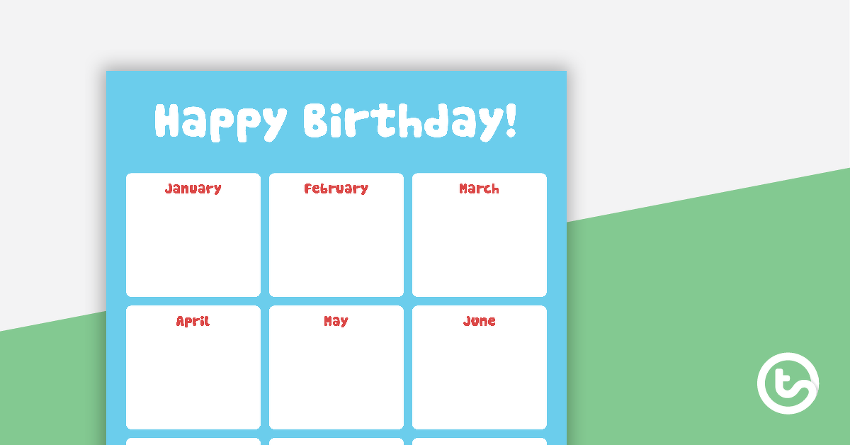 Preview image for Farm Yard - Happy Birthday Chart - teaching resource