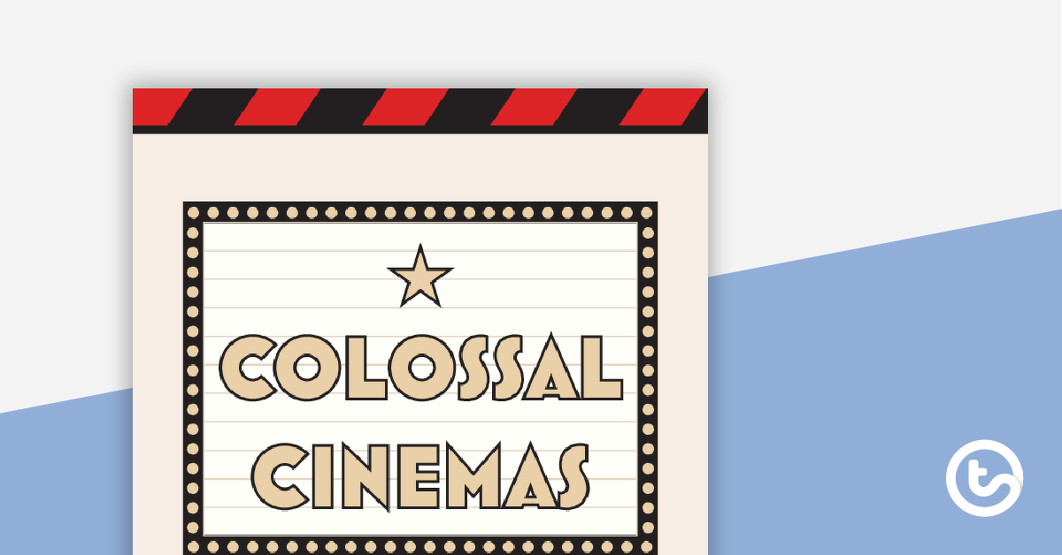 Preview image for Colossal Cinemas: Save the Seat – Project - teaching resource