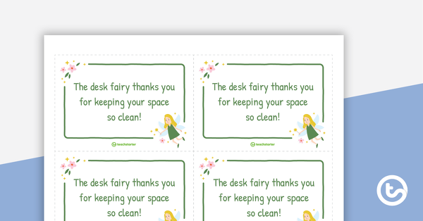 Preview image for Desk Fairy Award - teaching resource