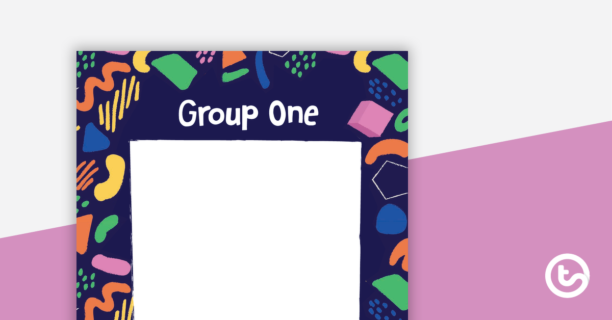Preview image for Sketchy Shapes – Grouping Posters - teaching resource