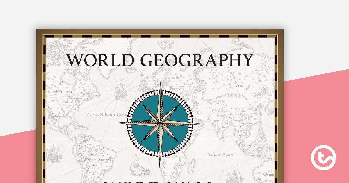 Preview image for World Geography – Word Wall - teaching resource