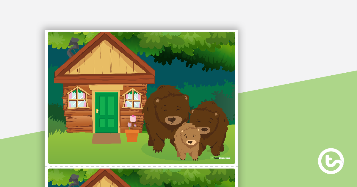 预览图像for Goldilocks and the Three Bears Sequencing Activity Cards - teaching resource