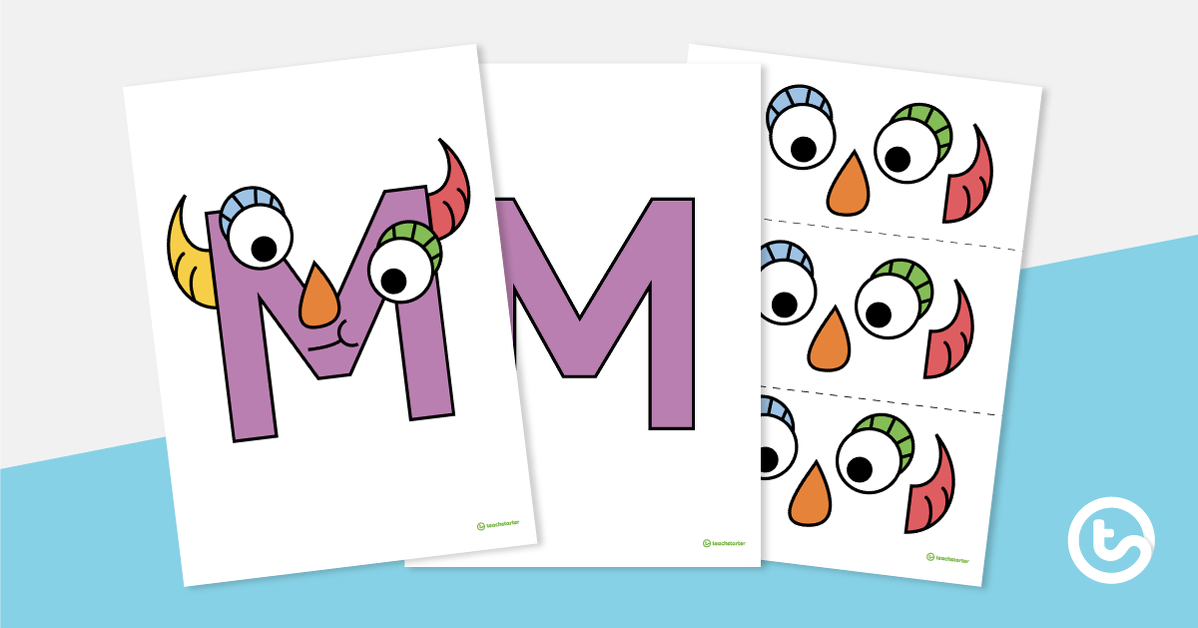 预览图像信工艺活动vity - 'M' is For Monster - teaching resource