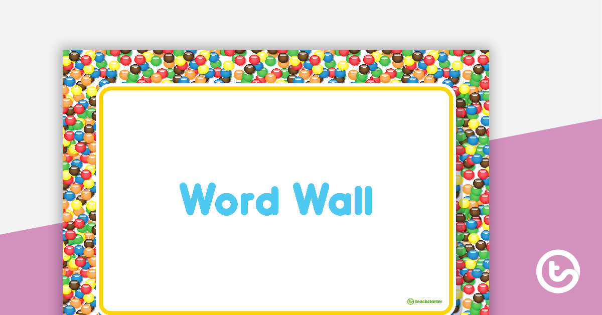 Preview image for Chocolate Buttons - Word Wall Template - teaching resource