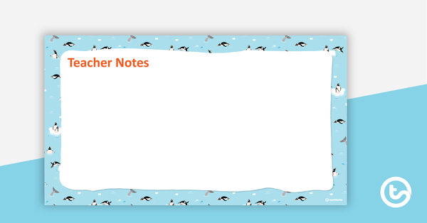 企鹅的缩略图 -  PowerPoint模板 - 教学资源