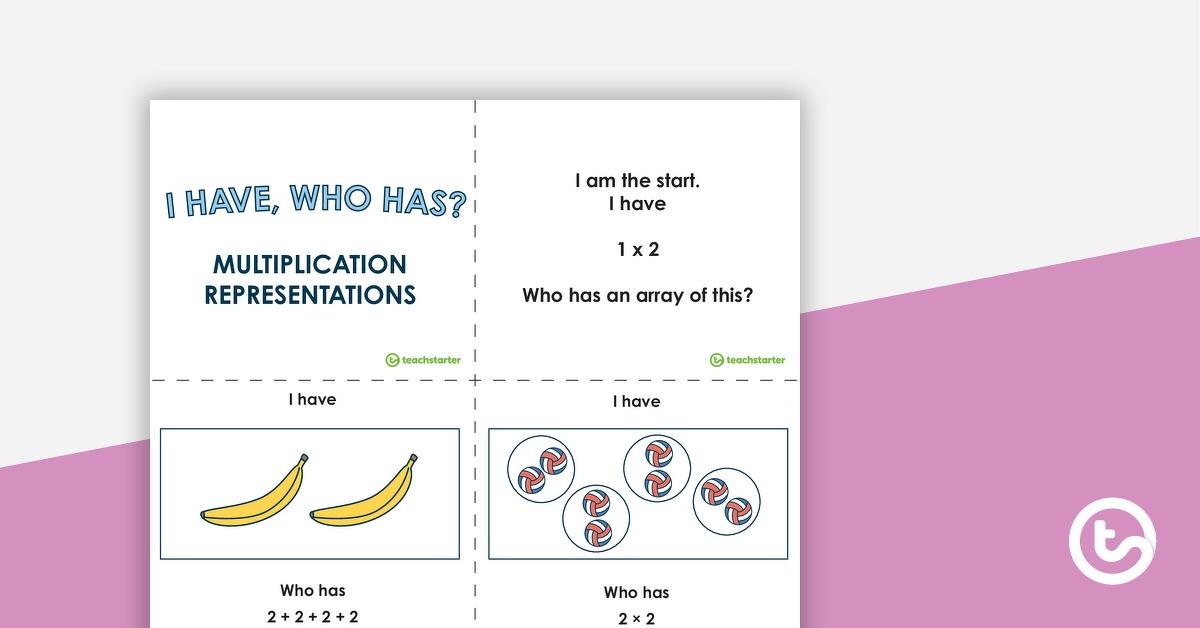 Preview image for I Have, Who Has? – Multiplication Representations - teaching resource