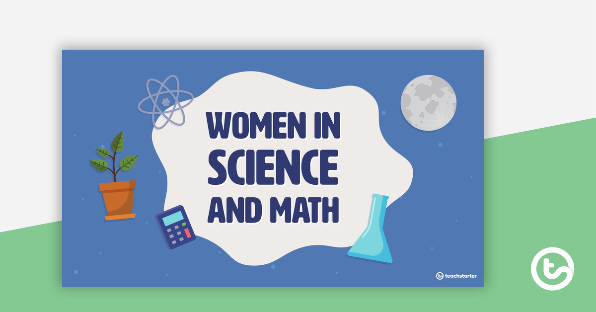 预览图像为妇女在科学和数学-教学演示-教学资源
