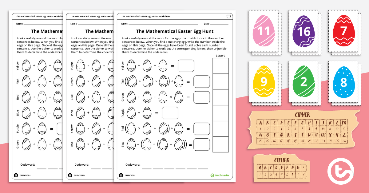 Preview image for The Mathematical Easter Egg Hunt - teaching resource