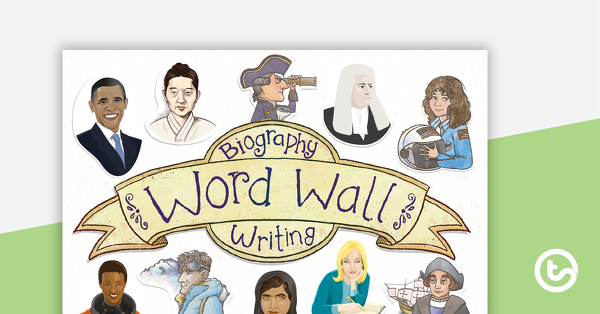 Preview image for Biography Writing Word Wall - teaching resource