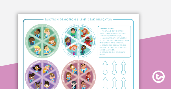Preview image for The Emotion Demotion - Silent Desk Indicator - teaching resource