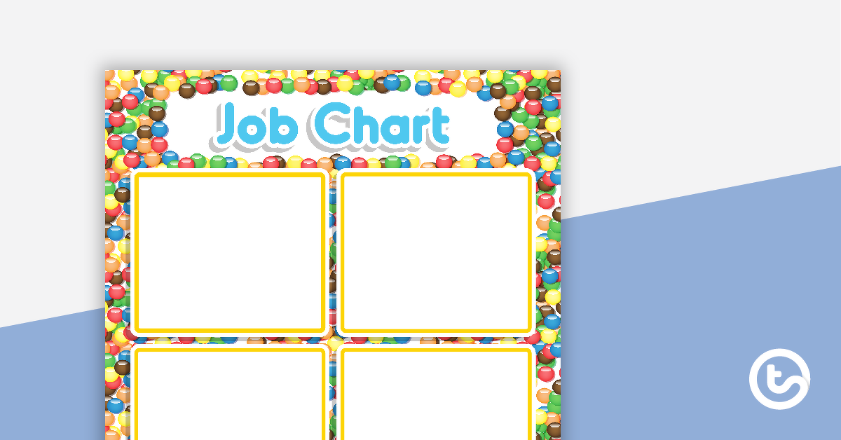 Preview image for Chocolate Buttons - Job Chart - teaching resource
