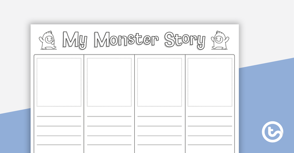 Thumbnail of My Monster Story Template - teaching resource