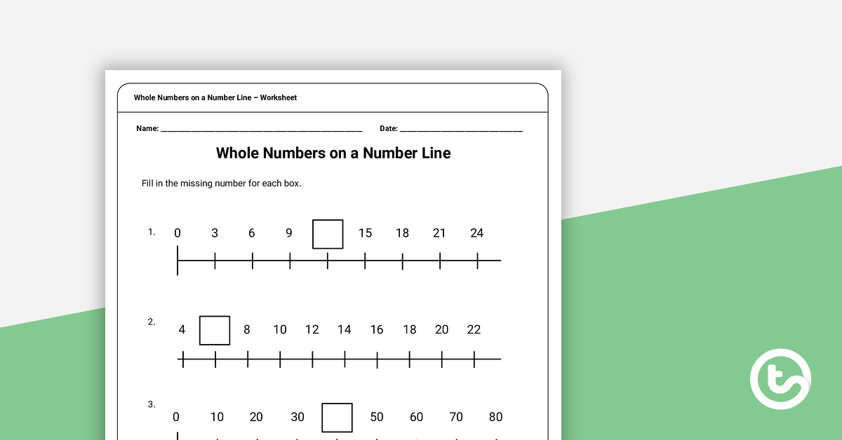 number lines teaching resources teach starter