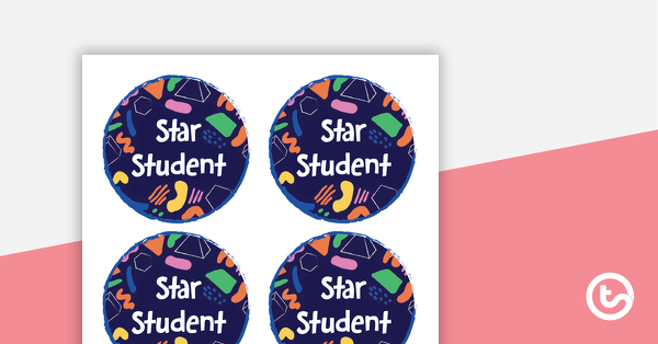 Thumbnail of Sketchy Shapes – Star Student Badges - teaching resource