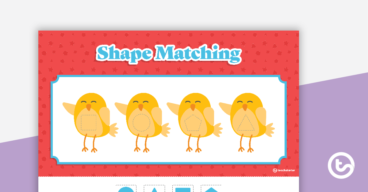 Preview image for Shape Match-Up Activity - teaching resource