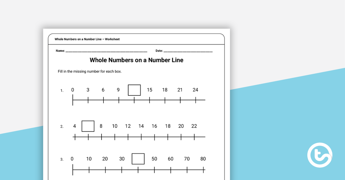 number lines teaching resources teach starter