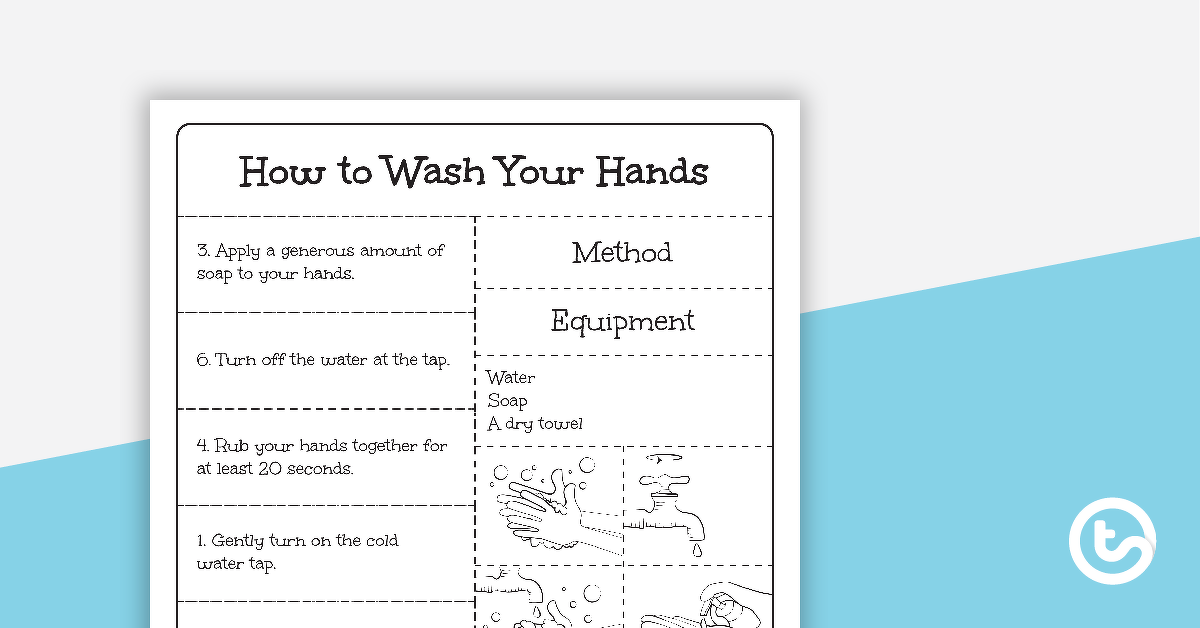 预览图像程序文本排序活动-如何洗你的手-教学资源