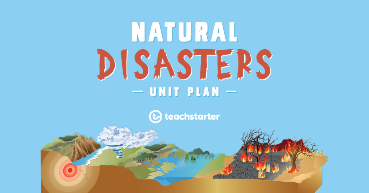 预览图像的自然灾害单元计划——单元计划