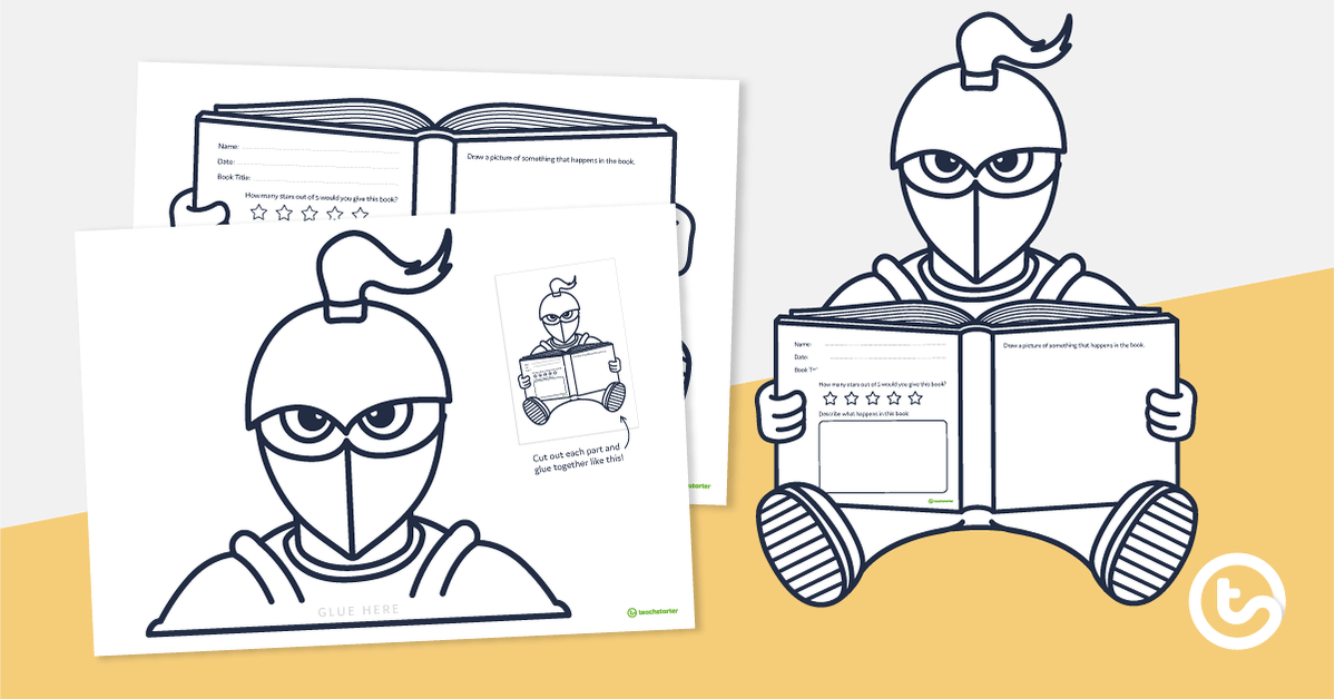 Preview image for Knight Book Report Template - teaching resource