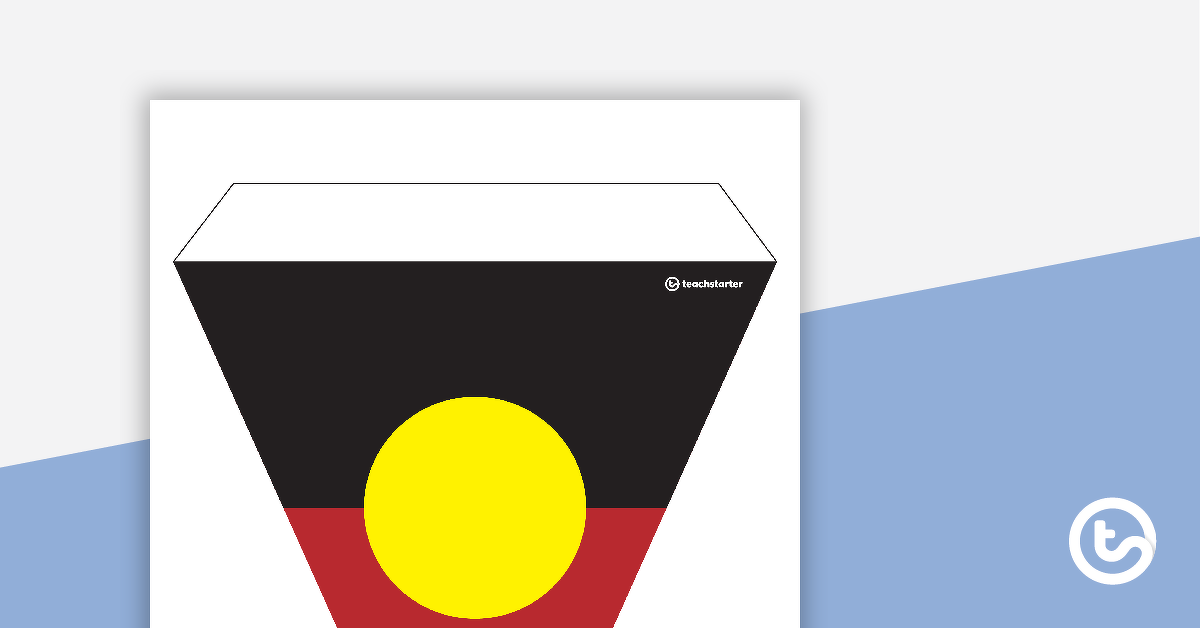预览图像的澳大利亚土著的旗帜——彩旗——教学资源