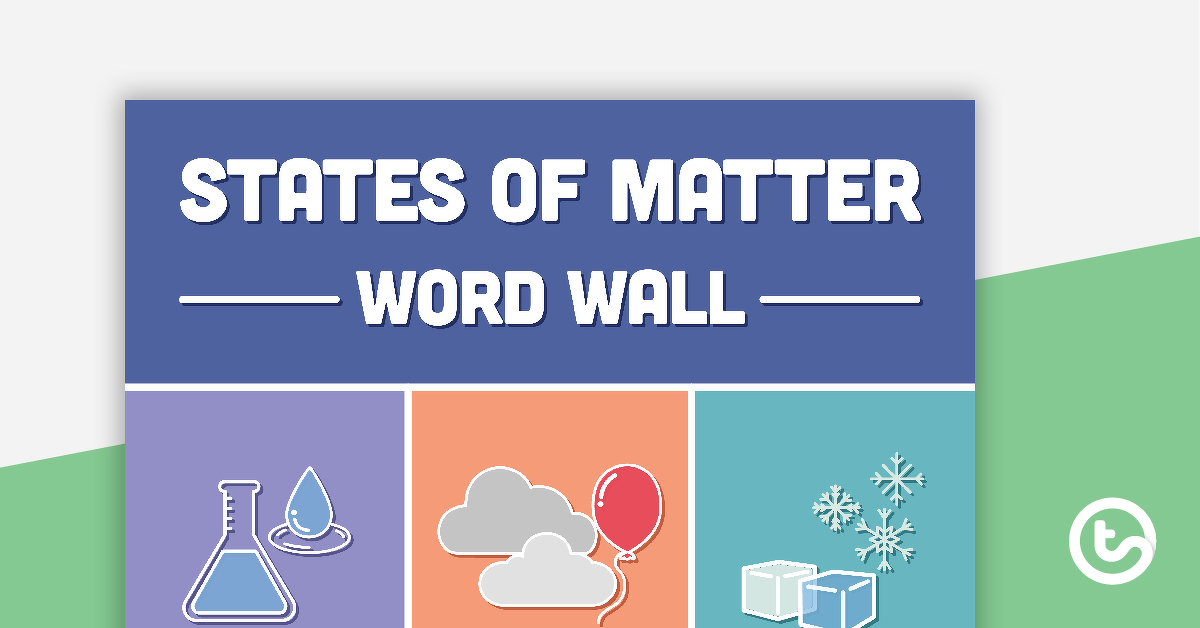 Preview image for States of Matter Word Wall - teaching resource
