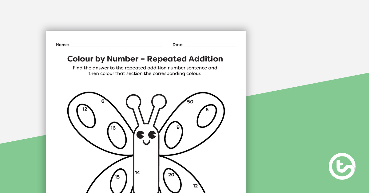 Preview image for Colour by Number – Repeated Addition - teaching resource