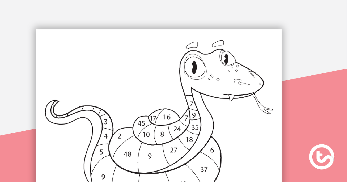 Preview image for Color By Number - Mental Math Practice - teaching resource